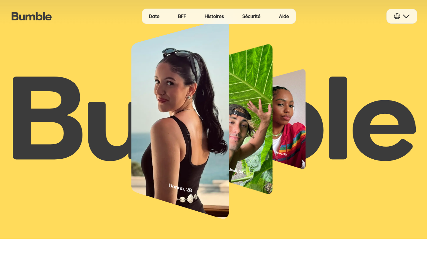 Apercu du site Bumble
