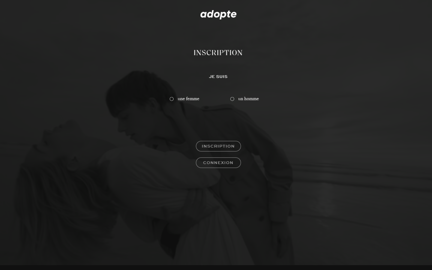 Apercu du site Adopte