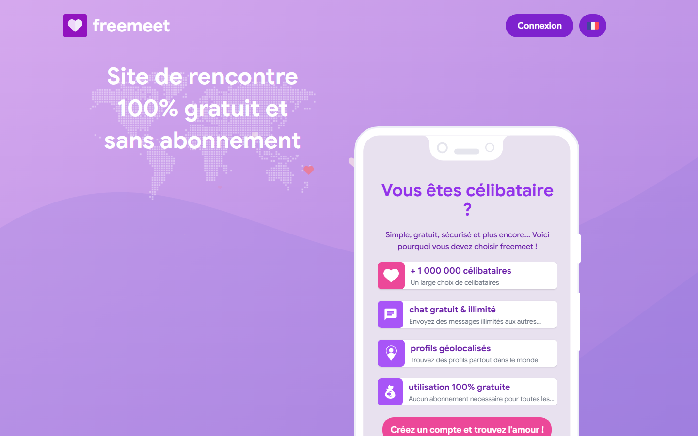 Apercu du site Freemeet.net
