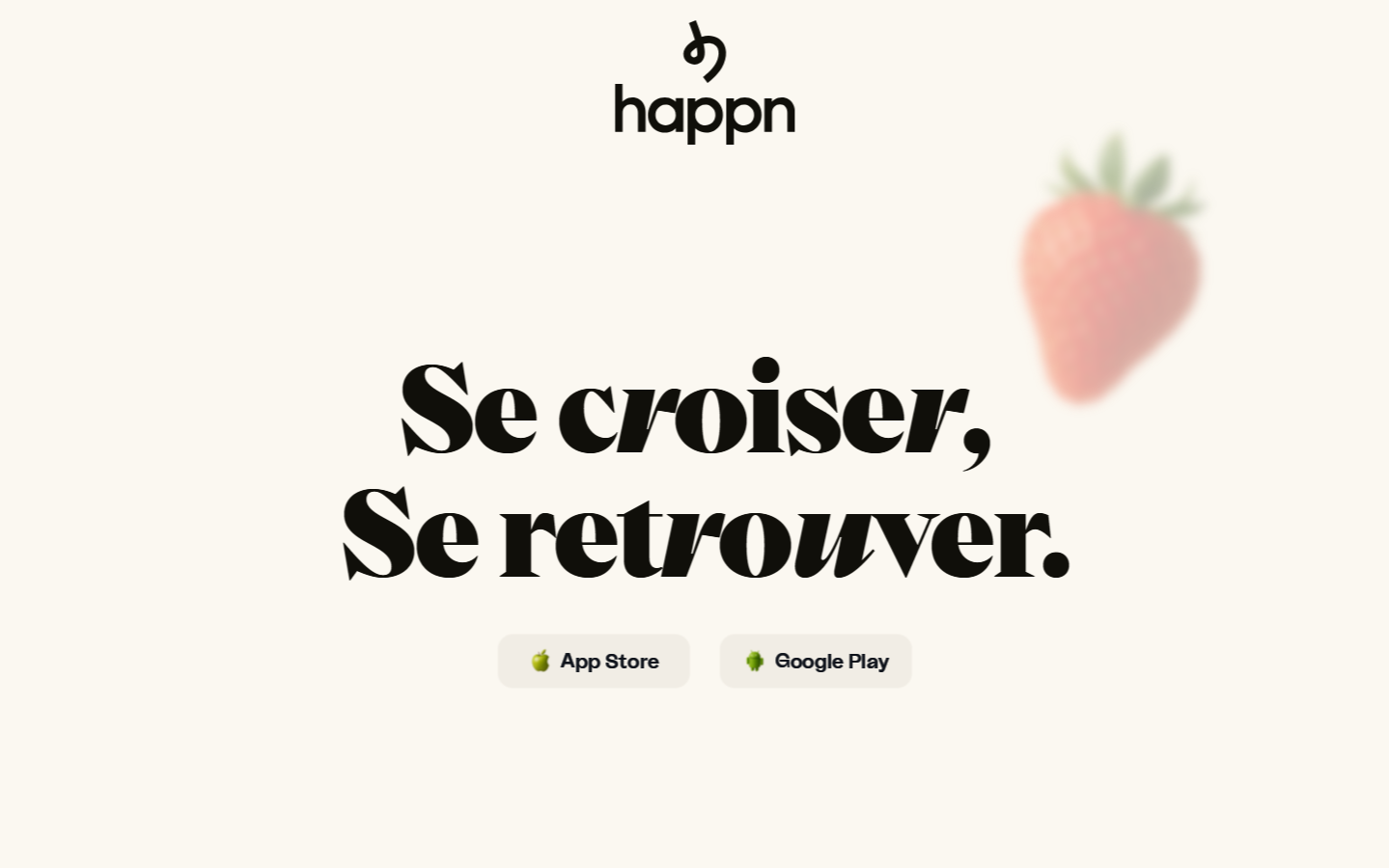 Apercu du site Happn